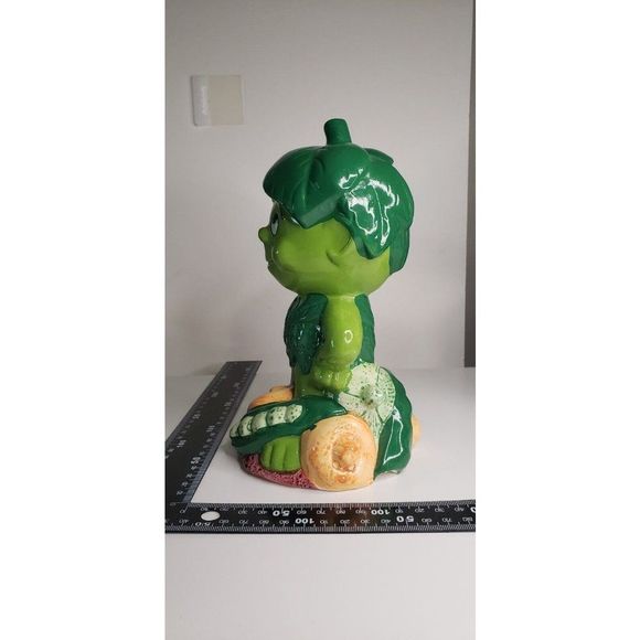 Working Vintage Green Giant Co. 1985 Little Green Sprout Piggy Bank Music - Picture 6 of 11
